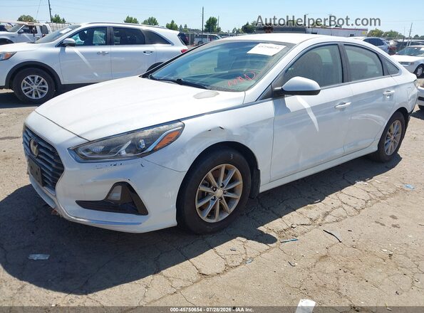 5NPE24AF1KH738910 2019 HYUNDAI SONATA White Przód lewy