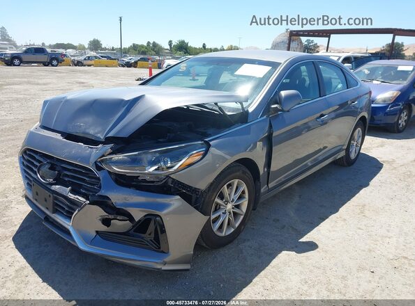 5NPE24AF1KH739717 2019 HYUNDAI SONATA Gray Vista tres cuartos delantera izquierda