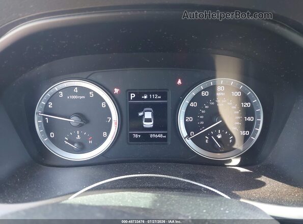 5NPE24AF1KH739717 2019 HYUNDAI SONATA Gray Vista de los asientos traseros