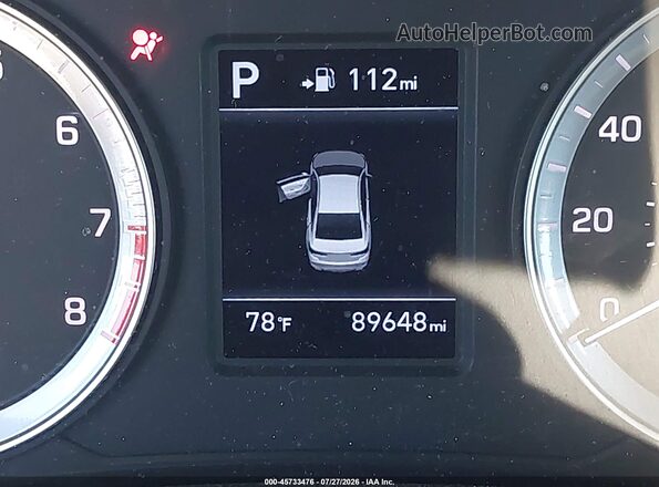 5NPE24AF1KH739717 2019 HYUNDAI SONATA Gray 