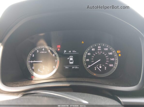 5NPE24AF1KH742875 2019 HYUNDAI SONATA Gray Вид задніх сидінь