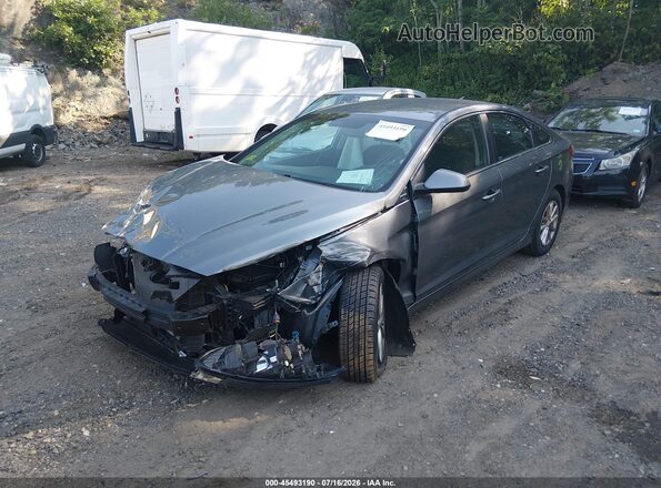 5NPE24AF1KH742875 2019 HYUNDAI SONATA Gray Передня ліва чверть