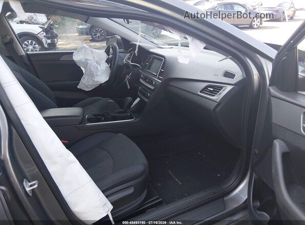 5NPE24AF1KH742875 2019 HYUNDAI SONATA Gray Вид салону спереду