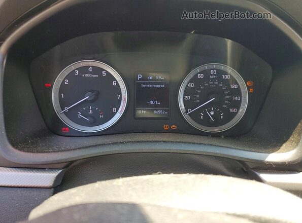 5NPE24AF1KH748532 2019 HYUNDAI SONATA Черный Вид щитка приборов