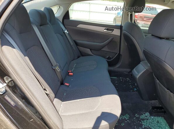 5NPE24AF1KH748532 2019 HYUNDAI SONATA Черный Вид задних сидений
