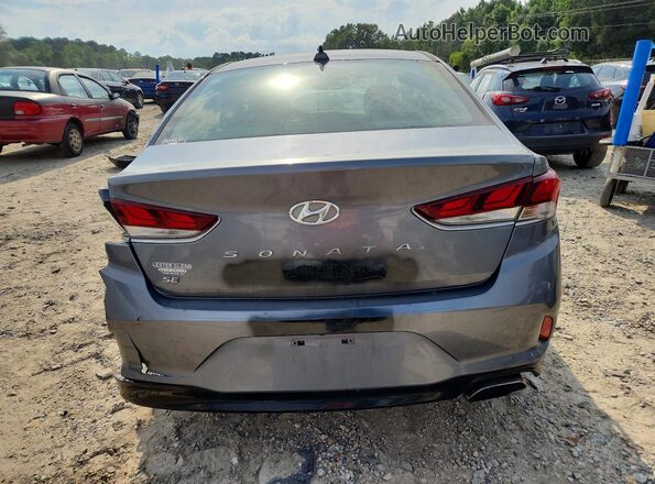 5NPE24AF1KH807028 2019 HYUNDAI SONATA Gray Widok z tyłu