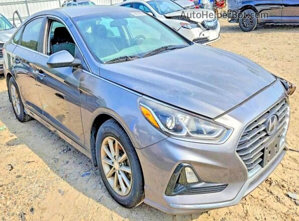 5NPE24AF1KH807028 2019 HYUNDAI SONATA Gray Przód prawy