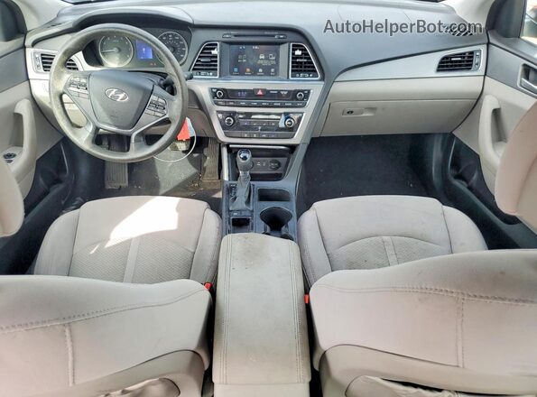 5NPE24AF2GH274999 2016 HYUNDAI SONATA Charcoal Առջևի վահանակի տեսք