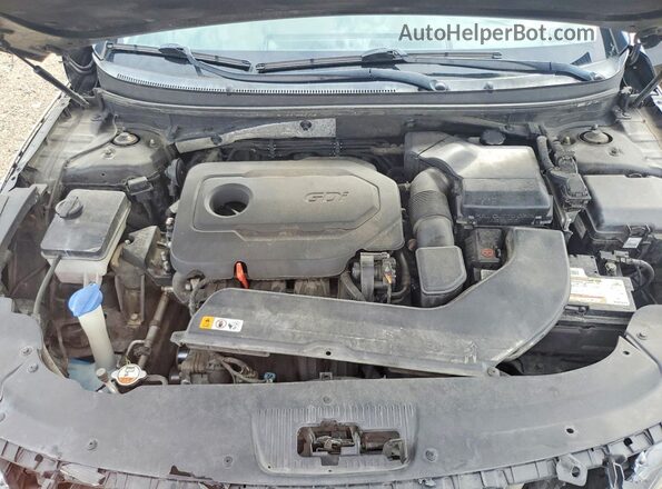 5NPE24AF2GH274999 2016 HYUNDAI SONATA Charcoal Սալոնի հետևի տեսք
