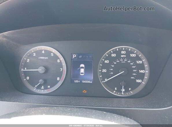 5NPE24AF2GH279832 2016 HYUNDAI SONATA White უკანა სავარძლების ხედი