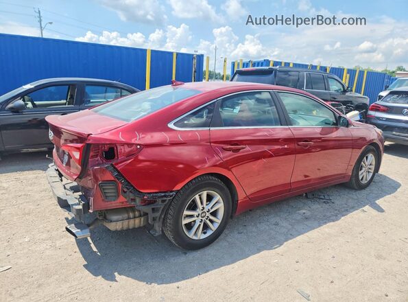 5NPE24AF2GH283847 2016 HYUNDAI SONATA Бордовый Задняя правая четверть