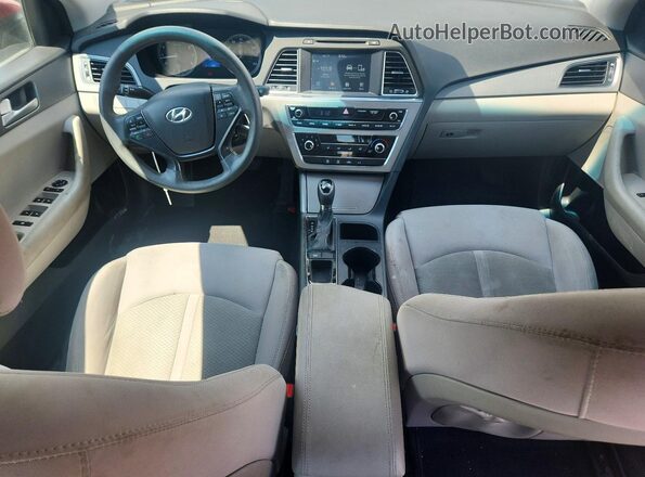 5NPE24AF2GH283847 2016 HYUNDAI SONATA Бордовый Вид панели приборов