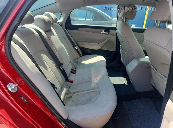 5NPE24AF2GH283847 2016 HYUNDAI SONATA Бордовый Вид задних сидений