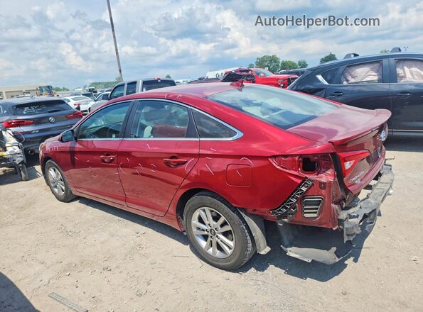 5NPE24AF2GH283847 2016 HYUNDAI SONATA Бордовый Задняя левая четверть