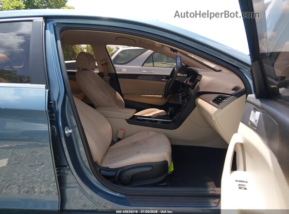 5NPE24AF2GH308374 2016 HYUNDAI SONATA Blue Սալոնի դիմացի տեսք