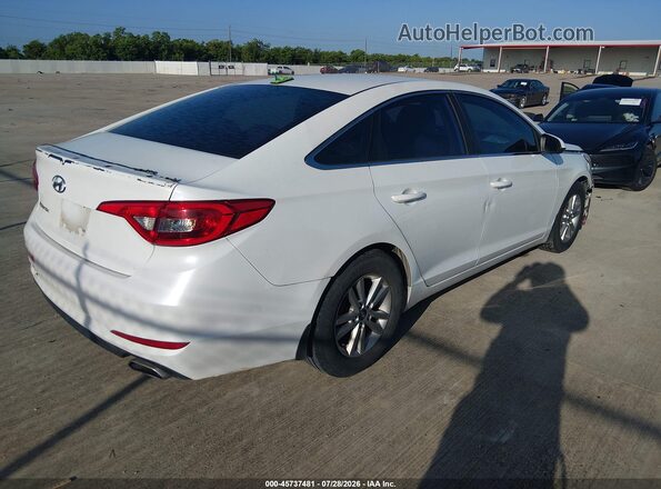 5NPE24AF2GH317401 2016 HYUNDAI SONATA White უკანა მარჯვენა
