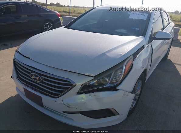5NPE24AF2GH317401 2016 HYUNDAI SONATA White წინა ხედი