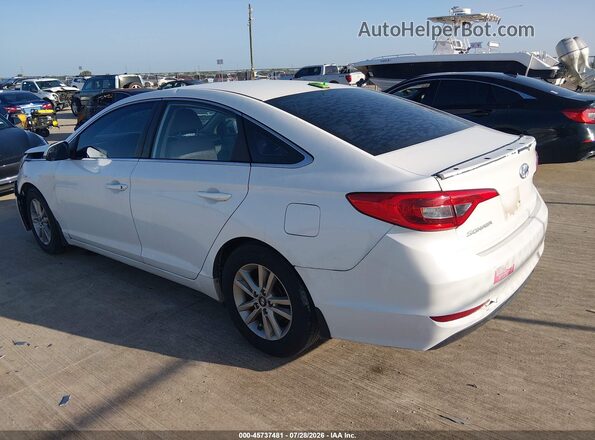 5NPE24AF2GH317401 2016 HYUNDAI SONATA White უკანა მარცხენა
