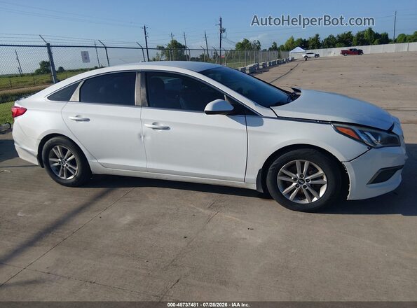5NPE24AF2GH317401 2016 HYUNDAI SONATA White უკანა სალონის ხედი