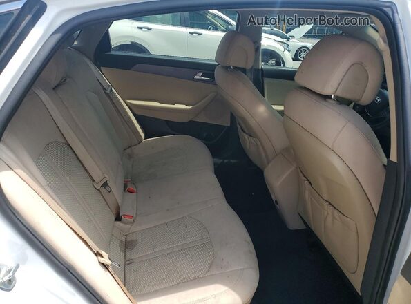 5NPE24AF2GH355646 2016 HYUNDAI SONATA White უკანა სავარძლების ხედი