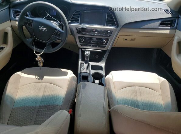 5NPE24AF2GH355646 2016 HYUNDAI SONATA White წინა პანელის ხედი