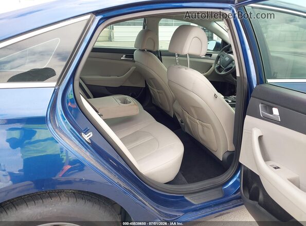 5NPE24AF2GH360314 2016 HYUNDAI SONATA Blue VIN კოდის სტიკერის ხედი