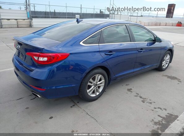 5NPE24AF2GH360314 2016 HYUNDAI SONATA Blue უკანა მარჯვენა