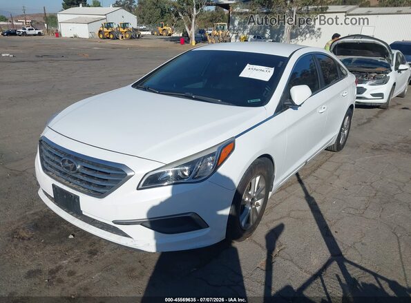 5NPE24AF2GH382782 2016 HYUNDAI SONATA White Передня ліва чверть