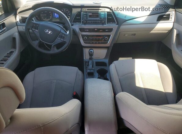 5NPE24AF2GH392972 2016 HYUNDAI SONATA White Widok deski rozdzielczej
