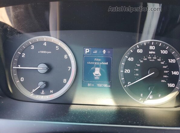 5NPE24AF2GH392972 2016 HYUNDAI SONATA White Widok zestawu wskaźników