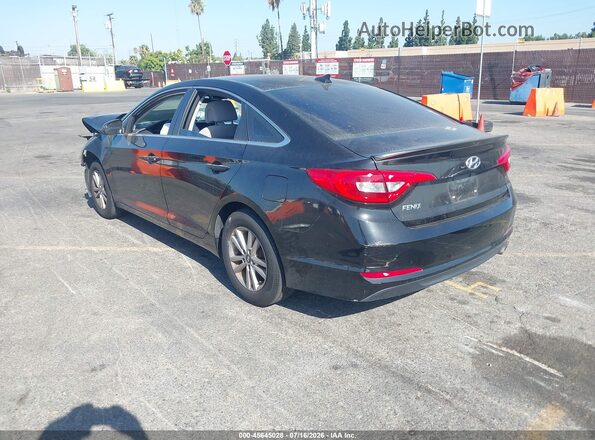 5NPE24AF2GH408541 2016 HYUNDAI SONATA Black Задня ліва чверть