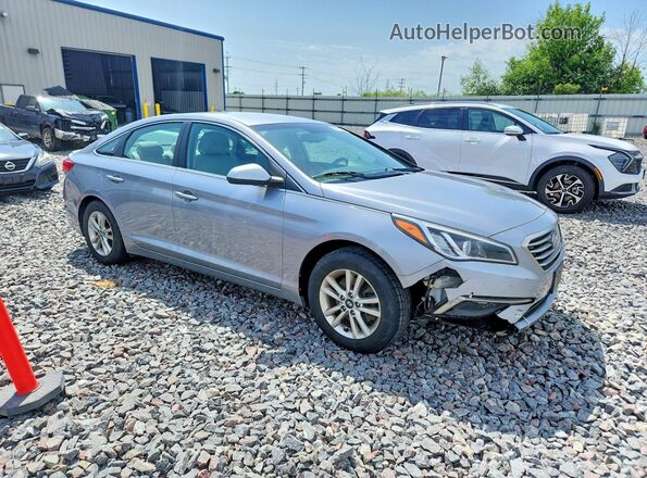 5NPE24AF2GH419474 2016 HYUNDAI SONATA Gray Передня права чверть