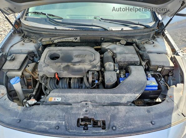5NPE24AF2GH419474 2016 HYUNDAI SONATA Gray Вид задньої частини салону