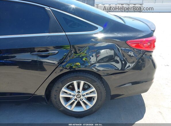 5NPE24AF2HH448975 2017 HYUNDAI SONATA Black წინა ხედი