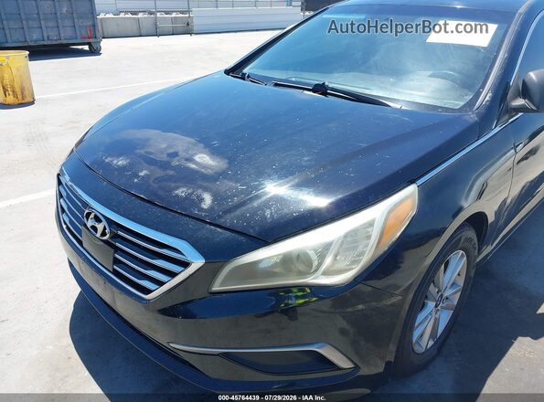 5NPE24AF2HH448975 2017 HYUNDAI SONATA Black უკანა ხედი
