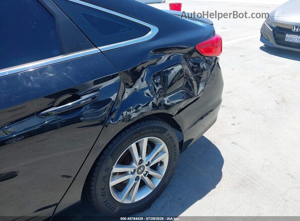 5NPE24AF2HH448975 2017 HYUNDAI SONATA Black უკანა სალონის ხედი