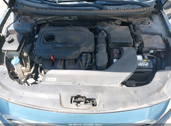 5NPE24AF2HH464108 2017 HYUNDAI SONATA Blue Вид ззаду