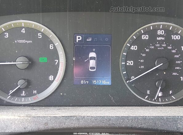 5NPE24AF2HH472595 2017 HYUNDAI SONATA White Widok tylnych siedzeń