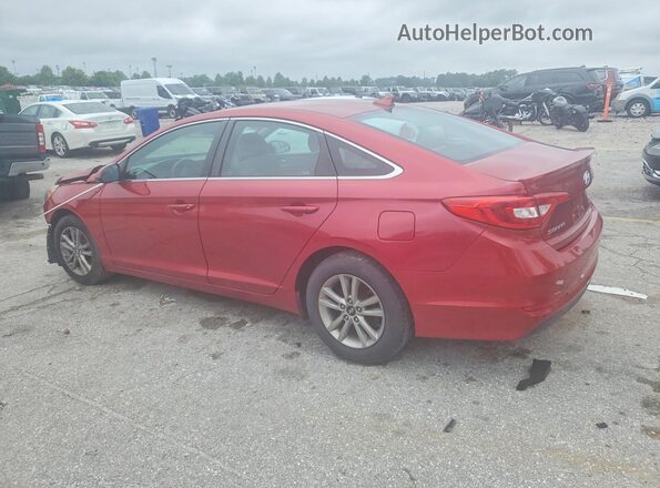 5NPE24AF2HH492359 2017 HYUNDAI SONATA Red უკანა მარცხენა