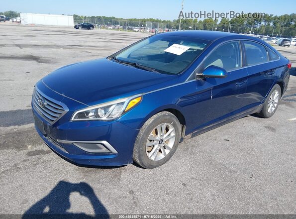 5NPE24AF2HH493057 2017 HYUNDAI SONATA Blue Front left