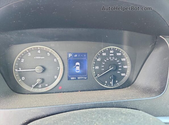 5NPE24AF2HH502792 2017 HYUNDAI SONATA Silver Вид щитка приладів