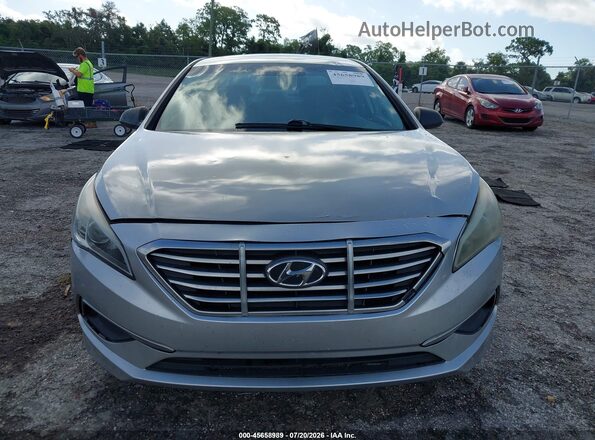 5NPE24AF2HH503974 2017 HYUNDAI SONATA Silver Instrument cluster view