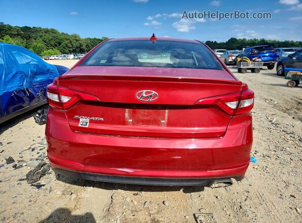 5NPE24AF2HH516322 2017 HYUNDAI SONATA Красный Вид сзади