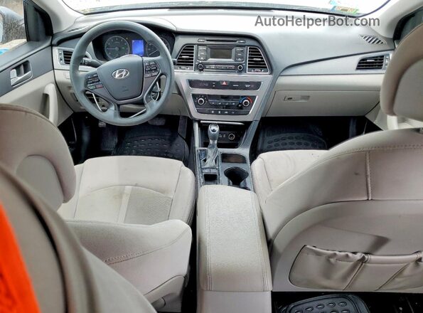 5NPE24AF2HH549322 2017 HYUNDAI SONATA Gray Dashboard view