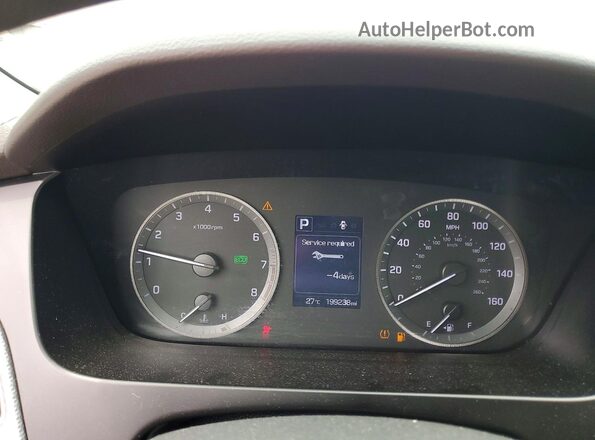 5NPE24AF2HH549322 2017 HYUNDAI SONATA Gray Instrument cluster view