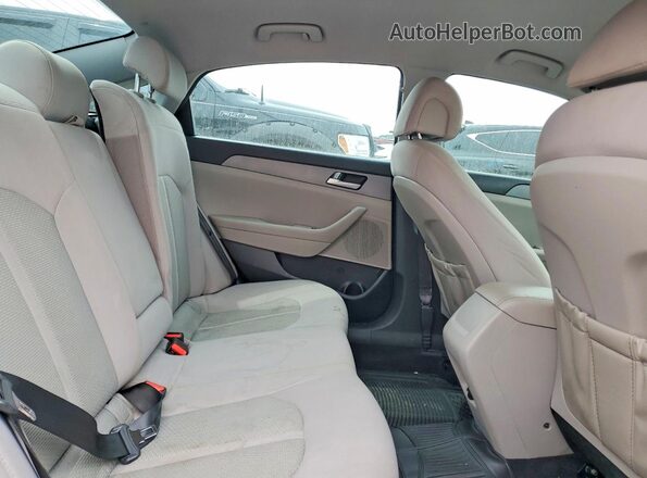 5NPE24AF2HH549322 2017 HYUNDAI SONATA Gray Rear seats view