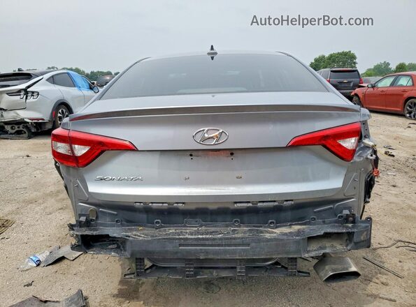 5NPE24AF2HH549322 2017 HYUNDAI SONATA Gray Rear view