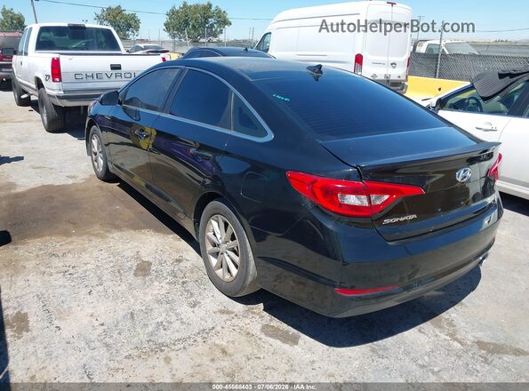 5NPE24AF2HH578111 2017 HYUNDAI SONATA Black Tył lewy