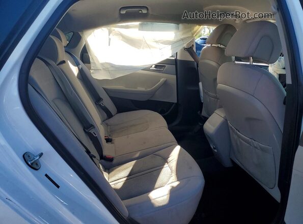 5NPE24AF2HH581140 2017 HYUNDAI SONATA White Rear seats view