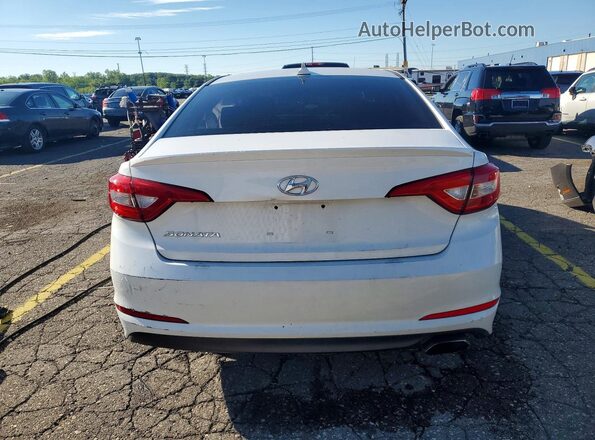 5NPE24AF2HH581140 2017 HYUNDAI SONATA White Rear view